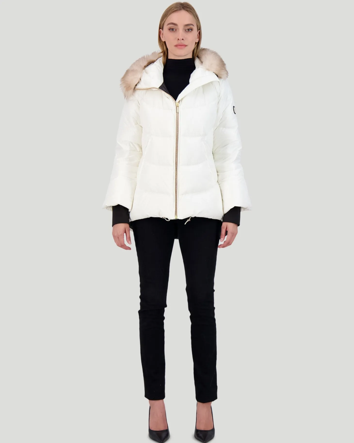APRES-SKI JACKET WITH DETACHABLE TOSCANA LAMB HOOD TRIM