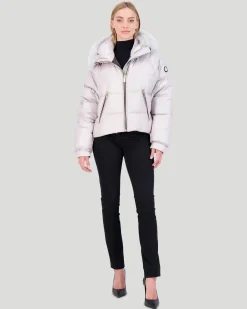 APRES-SKI JACKET WITH DETACHABLE TOSCANA LAMB HOOD TRIM