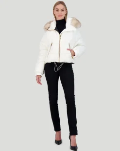 APRES-SKI JACKET WITH DETACHABLE TOSCANA LAMB HOOD TRIM