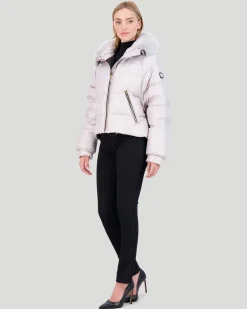 APRES-SKI JACKET WITH DETACHABLE TOSCANA LAMB HOOD TRIM