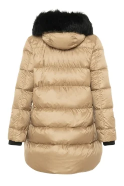 APRES-SKI JACKET WITH DETACHABLE TOSCANA SHEARLING LAMB HOOD TRIM