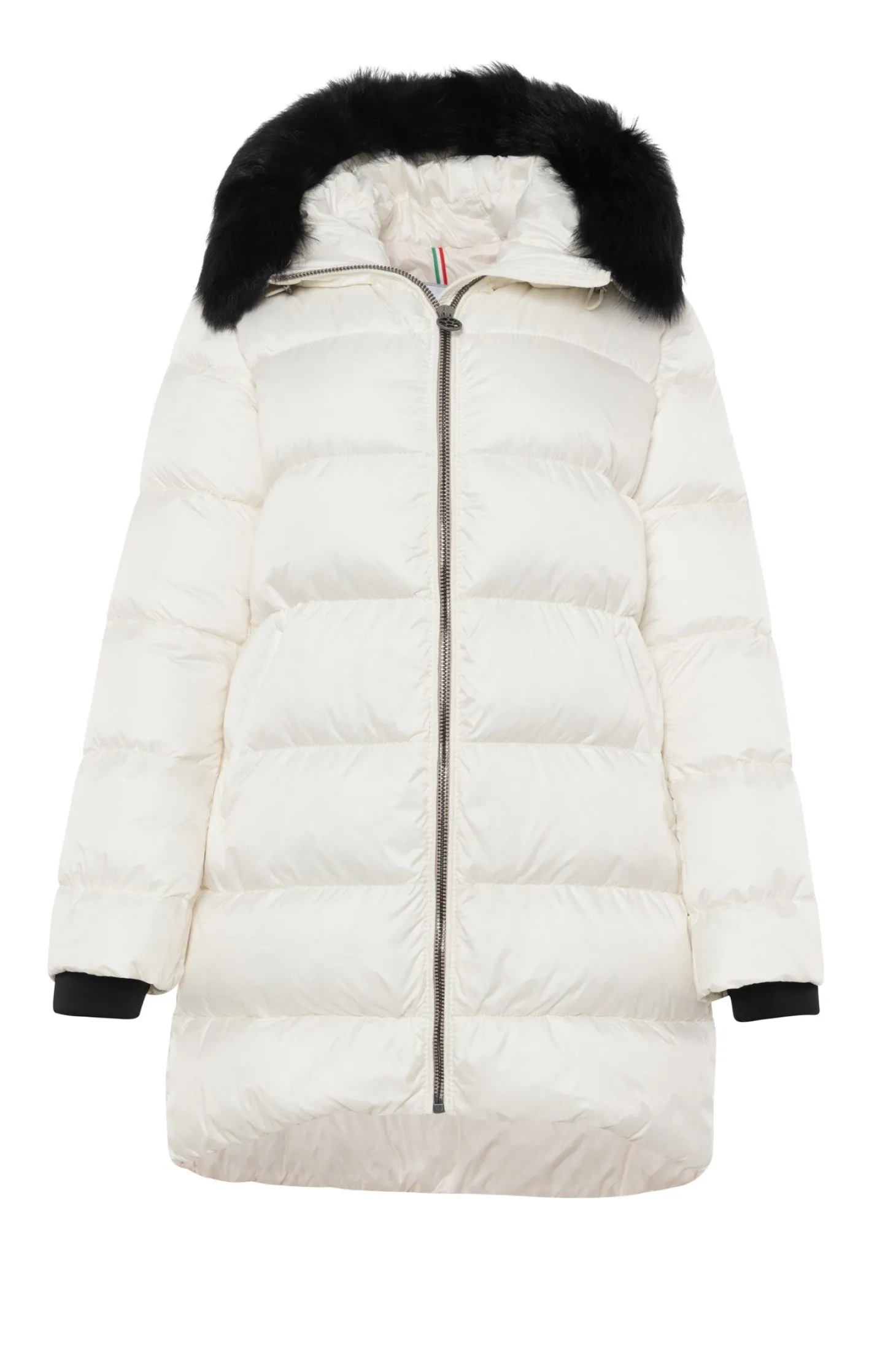 APRES-SKI JACKET WITH DETACHABLE TOSCANA SHEARLING LAMB HOOD TRIM
