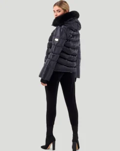 Après-Ski Jacket With Detachable Toscana Shearling Lamb Hood Trim