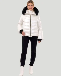 Après-Ski Jacket With Detachable Toscana Shearling Lamb Hood Trim