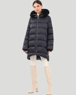 Après-Ski Jacket With Detachable Toscana Shearling Lamb Hood Trim