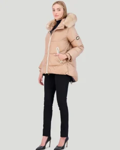 Après-Ski Jacket With Detachable Toscana Shearling Lamb Hood Trim