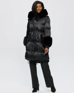 Après-Ski Jacket With Detachable Toscana Shearling Lamb Hood Trim & Toscana Shearling Lamb Cuffs