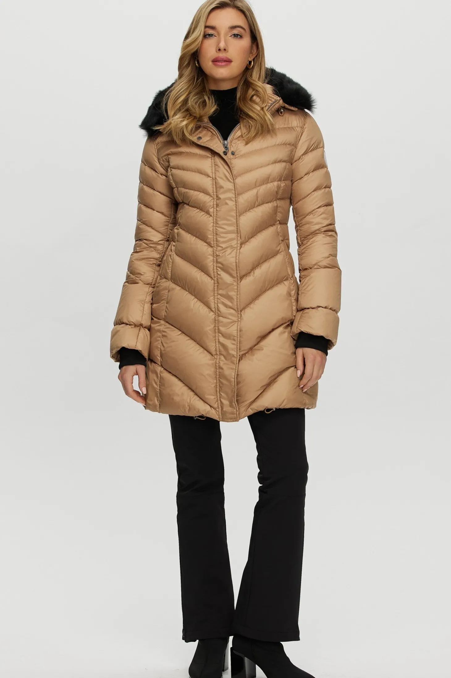 Après-Ski Jacket With Detachable Toscana Shearling Lamb Hood Trim