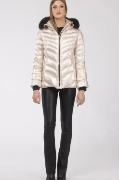 Après-Ski Jacket With Detachable Toscana Shearling Lamb Hood Trim