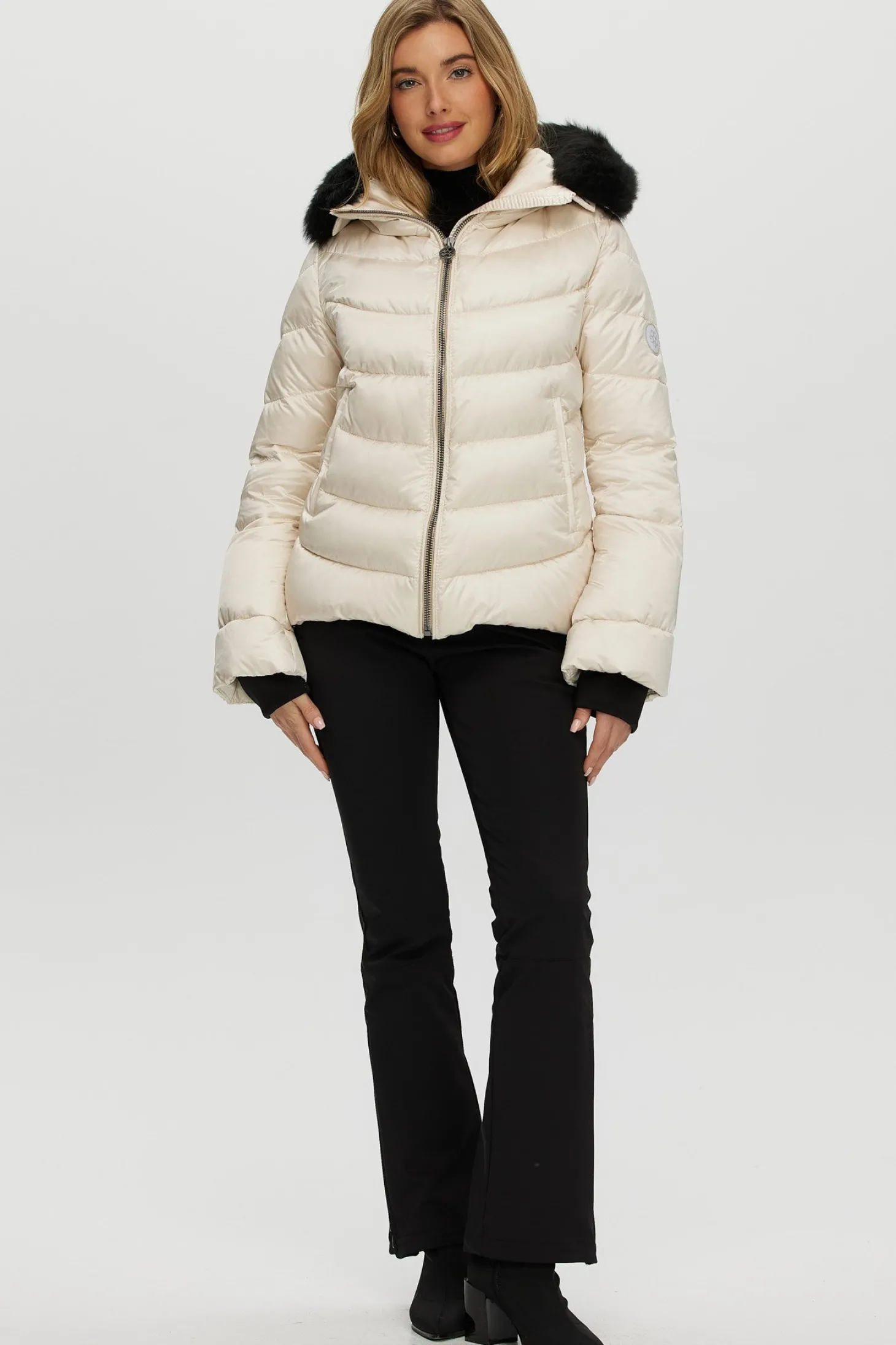 Après-Ski Jacket With Detachable Toscana Shearling Lamb Hood Trim