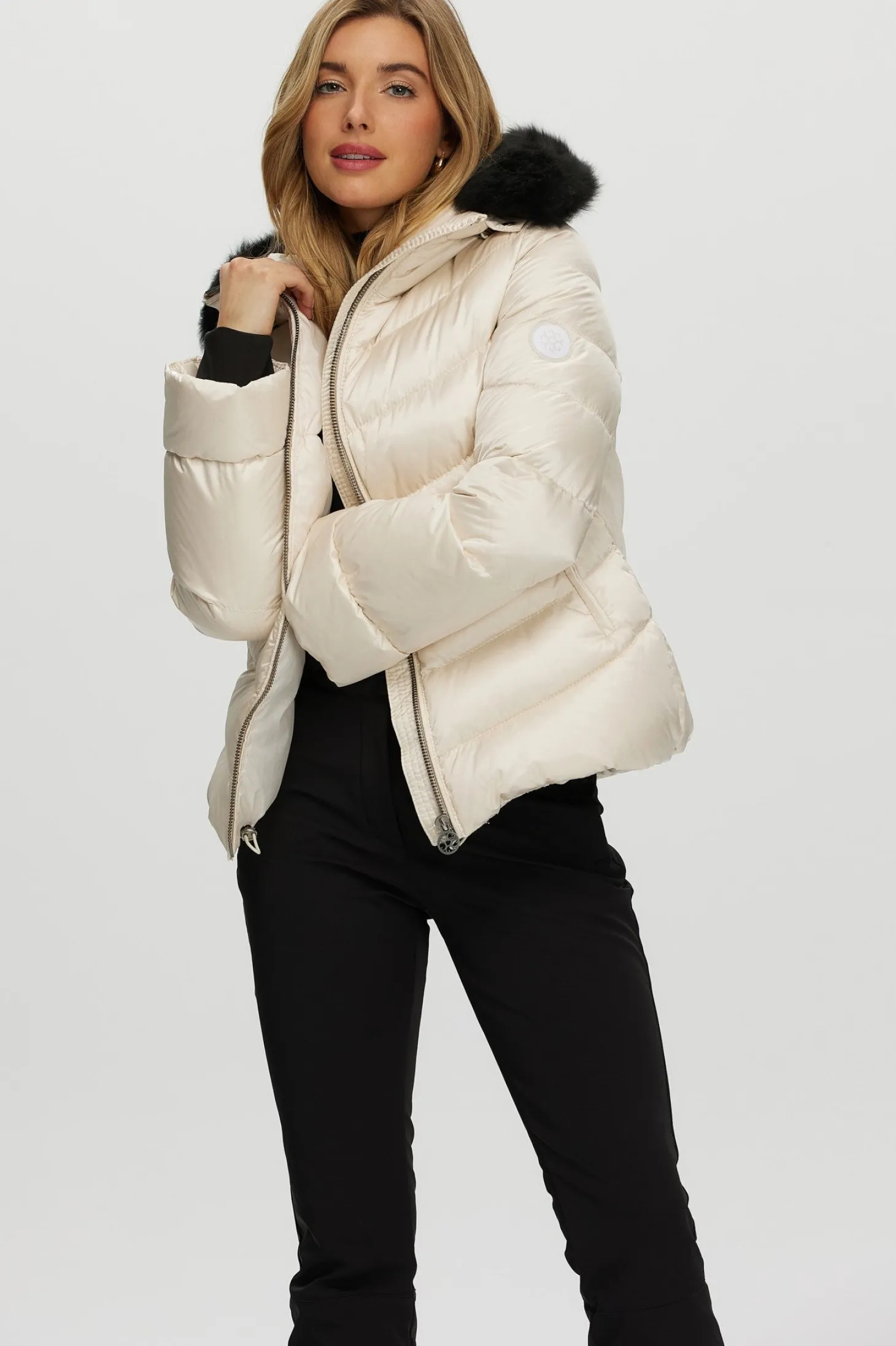 Après-Ski Jacket With Detachable Toscana Shearling Lamb Hood Trim
