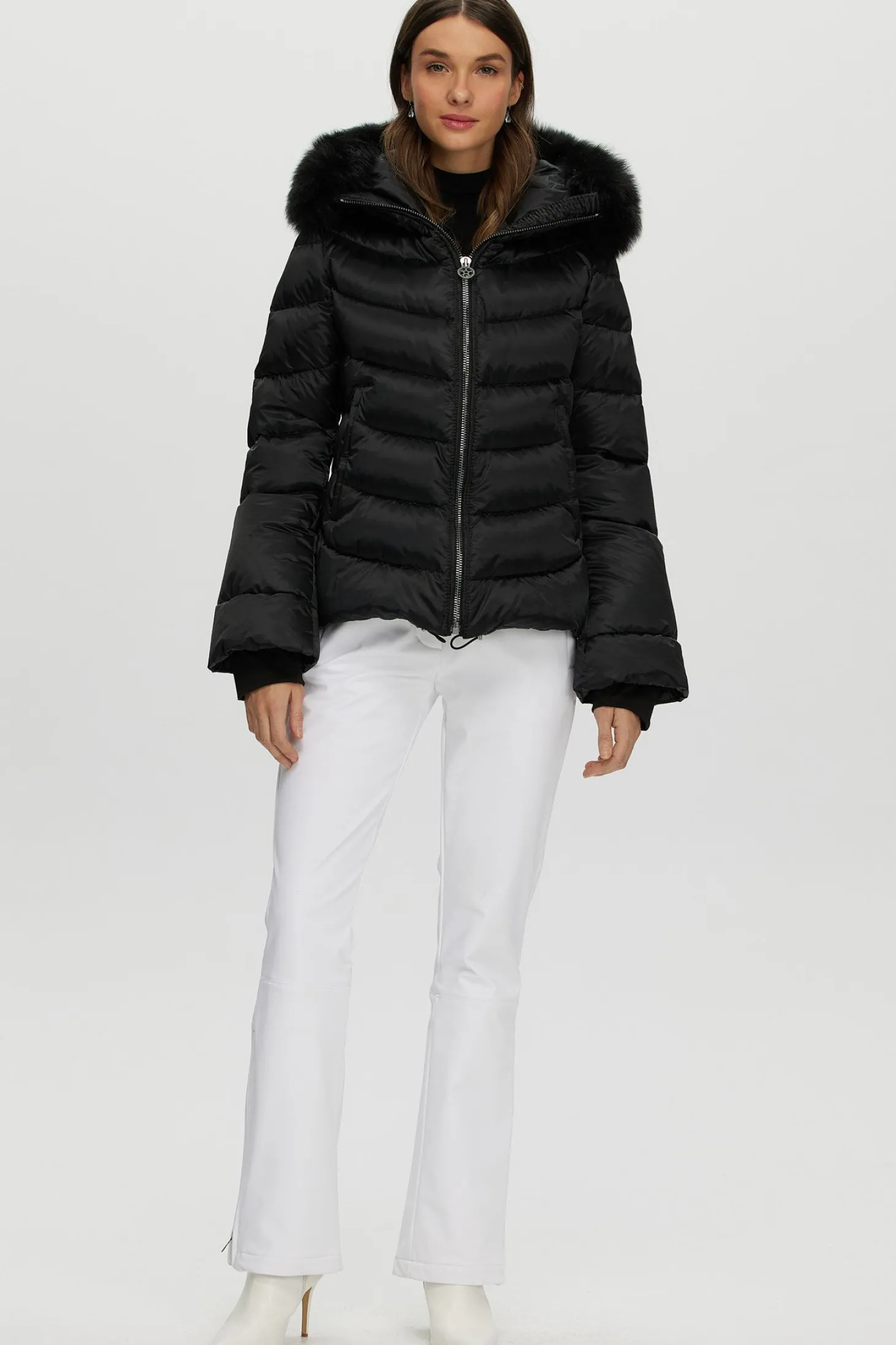 Après-Ski Jacket With Detachable Toscana Shearling Lamb Hood Trim
