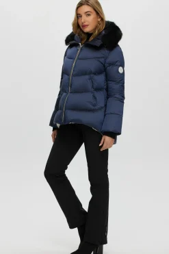 Après-Ski Jacket With Detachable Toscana Shearling Lamb Hood Trim