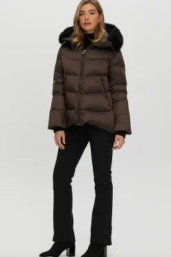 Après-Ski Jacket With Detachable Toscana Shearling Lamb Hood Trim