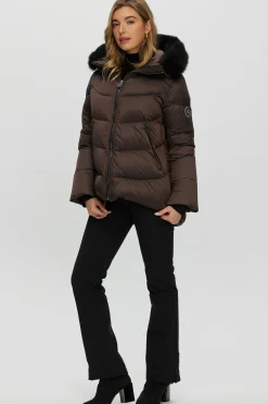 Après-Ski Jacket With Detachable Toscana Shearling Lamb Hood Trim