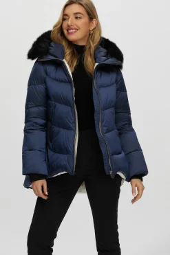 Après-Ski Jacket With Detachable Toscana Shearling Lamb Hood Trim