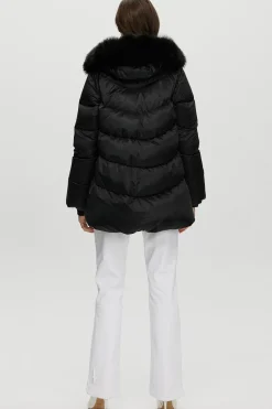 Après-Ski Jacket With Detachable Toscana Shearling Lamb Hood Trim