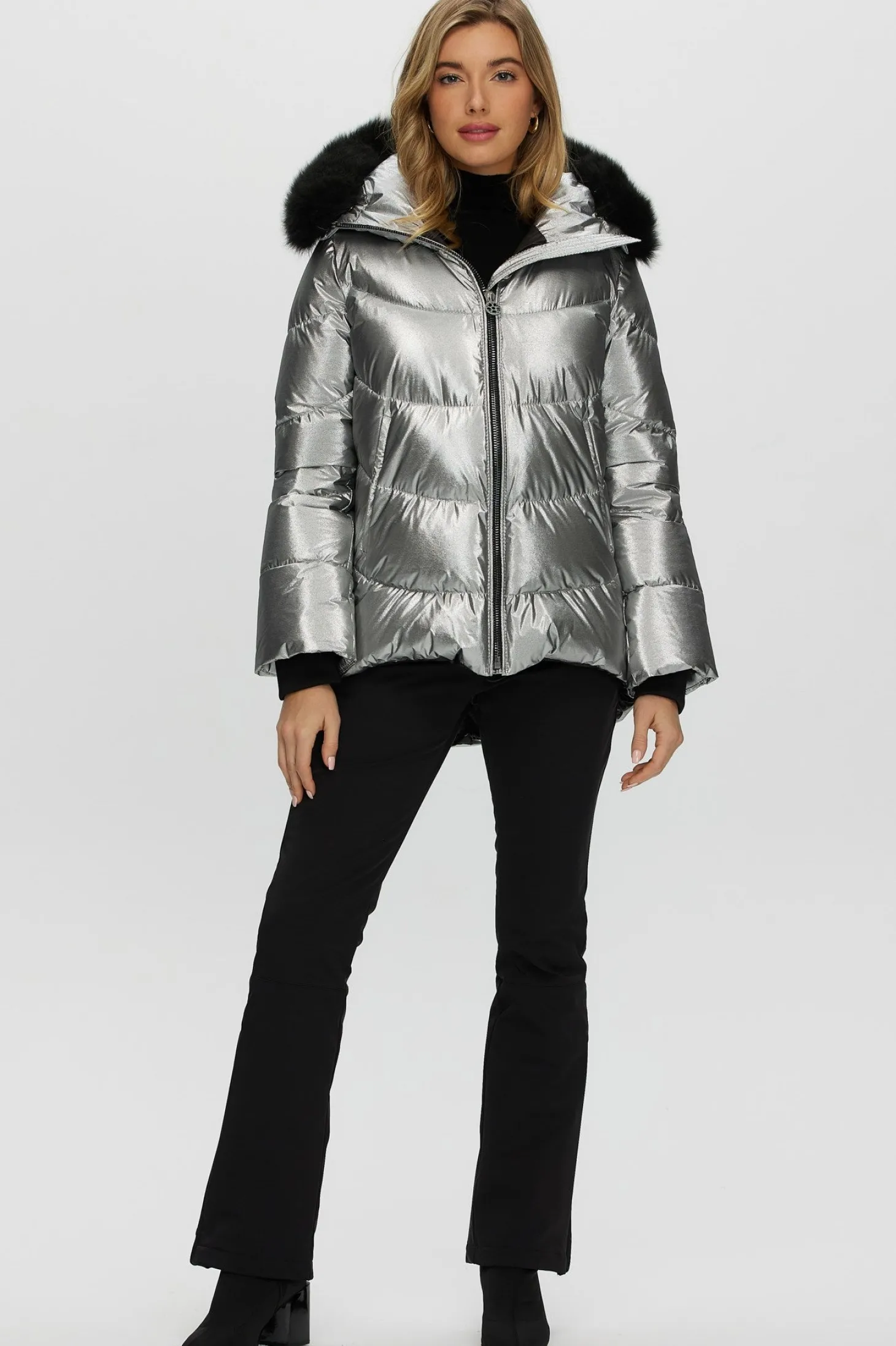 Après-Ski Jacket With Detachable Toscana Shearling Lamb Hood Trim