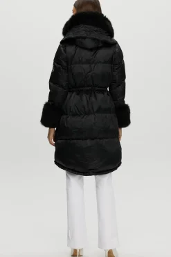 Après-Ski Jacket With Detachable Toscana Shearling Lamb Hood Trim & Toscana Shearling Lamb Cuffs