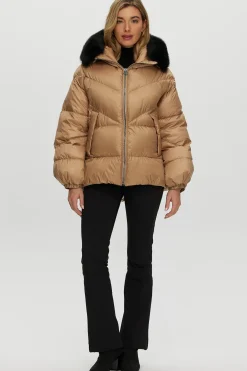 Après-Ski Jacket With Detachable Toscana Shearling Lamb Hood Trim