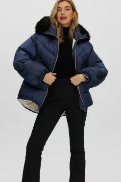Après-Ski Jacket With Detachable Toscana Shearling Lamb Hood Trim