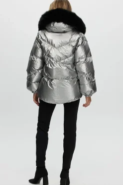 Après-Ski Jacket With Detachable Toscana Shearling Lamb Hood Trim