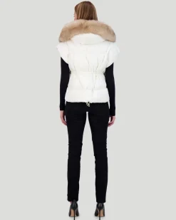 Après-Ski Vest With Detachable Toscana Shearling Lamb Hood Trim
