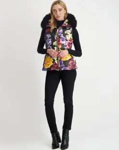 Après-Ski Vest With Detachable Toscana Shearling Lamb Hood Trim