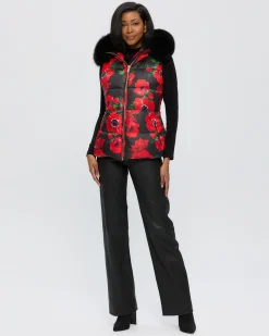 Après-Ski Vest With Detachable Toscana Shearling Lamb Hood Trim