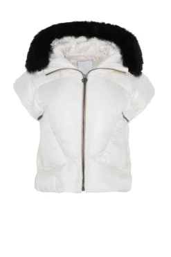 Après-Ski Vest With Detachable Toscana Shearling Lamb Hood Trim