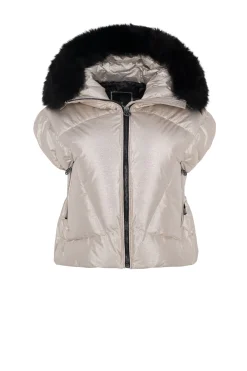 Après-Ski Vest With Detachable Toscana Shearling Lamb Hood Trim