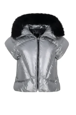 Après-Ski Vest With Detachable Toscana Shearling Lamb Hood Trim