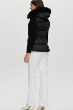 Après-Ski Vest With Detachable Toscana Shearling Lamb Hood Trim