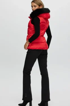 Après-Ski Vest With Detachable Toscana Shearling Lamb Hood Trim