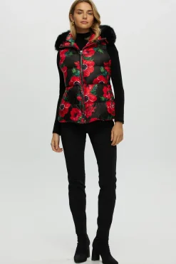 Après-Ski Vest With Detachable Toscana Shearling Lamb Hood Trim