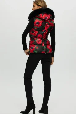 Après-Ski Vest With Detachable Toscana Shearling Lamb Hood Trim