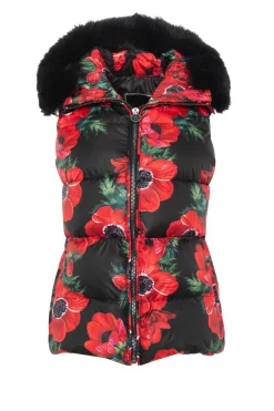 Après-Ski Vest With Detachable Toscana Shearling Lamb Hood Trim