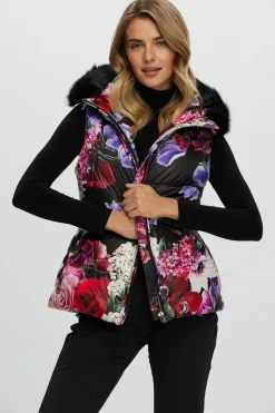 Après-Ski Vest With Detachable Toscana Shearling Lamb Hood Trim