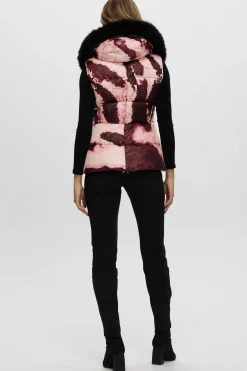 Après-Ski Vest With Detachable Toscana Shearling Lamb Hood Trim