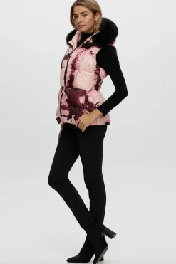 Après-Ski Vest With Detachable Toscana Shearling Lamb Hood Trim