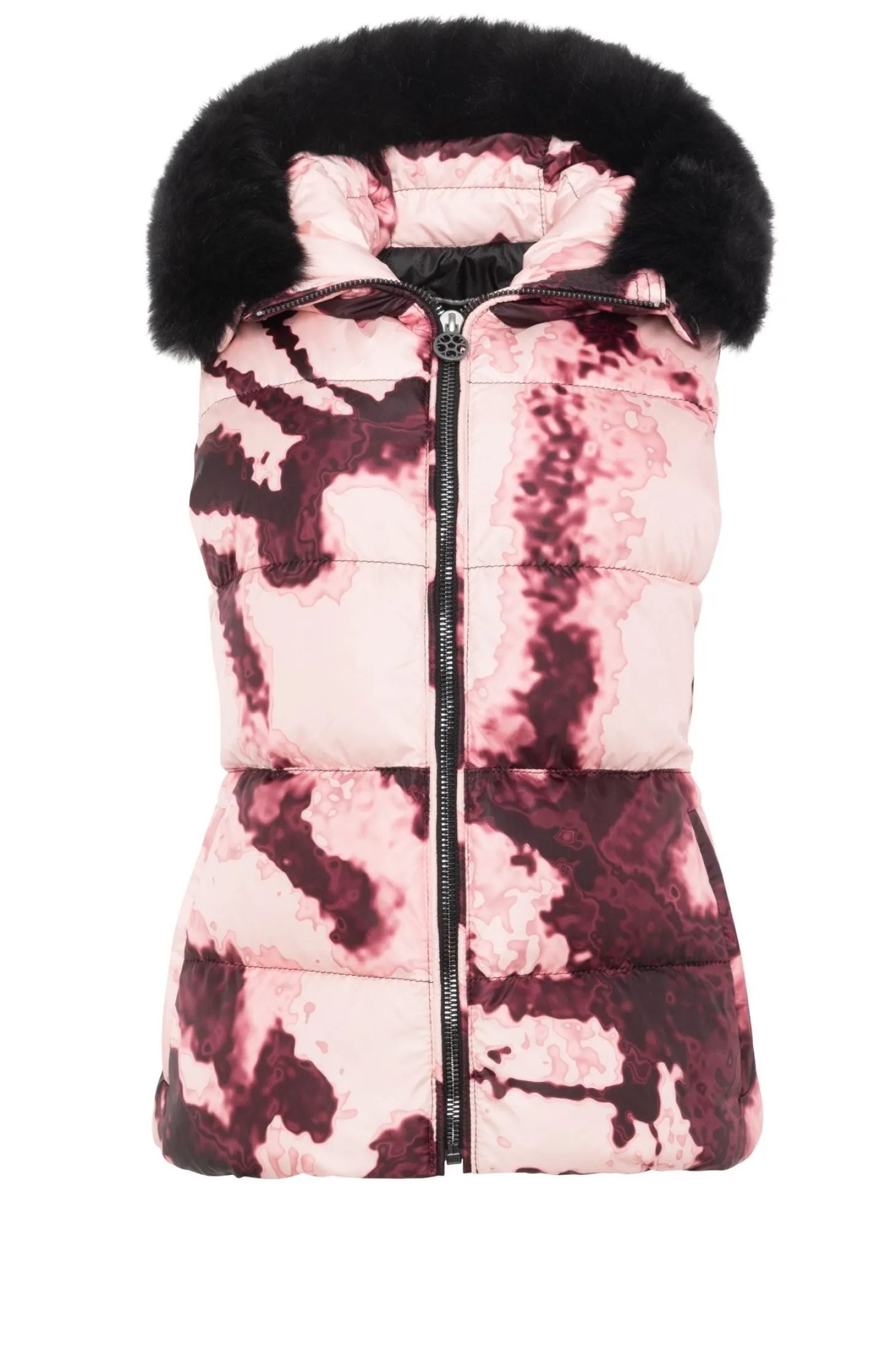 Après-Ski Vest With Detachable Toscana Shearling Lamb Hood Trim