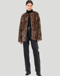 Collarless Select Shearling Lamb Jacket