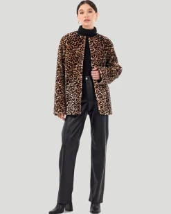 Collarless Select Shearling Lamb Jacket