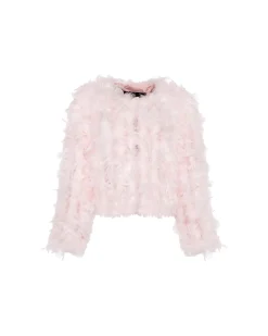 Feather Cropped Jacket