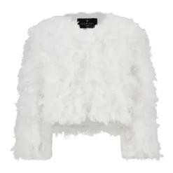 Feather Cropped Jacket