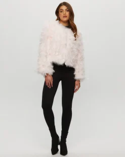 Feather Cropped Jacket