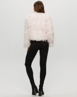 Feather Cropped Jacket