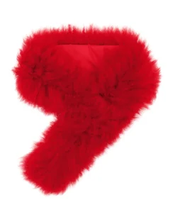 KNIT CASHMERE GOAT PULL-THROUGH SCARF