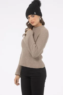 Knit Hat With Select Lamb Pom