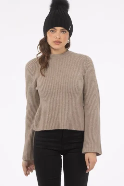 Knit Hat With Select Lamb Pom